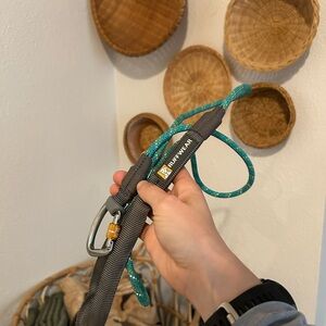 RuffWear Turquoise and Gray Dog Leash